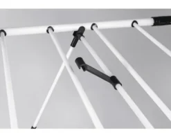 EASYmaxx Wäscheständer mit Kleiderstange schwarz 16443