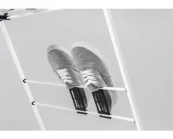 EASYmaxx Wäscheständer mit Kleiderstange schwarz 16443