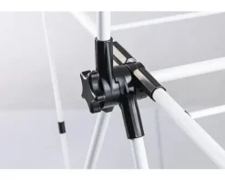 EASYmaxx Wäscheständer mit Kleiderstange schwarz 16443
