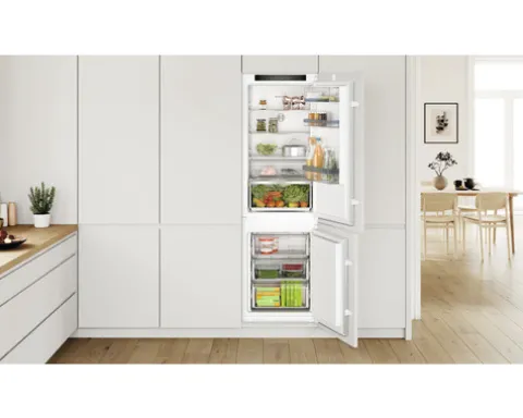 Einbau-Kühl- und Gefrierkombination Bosch KIN86VSE0 BxHxT 54.1 x 177.2 x 54.8 cm Kühlteil 184 l Gefrierteil 76 l
