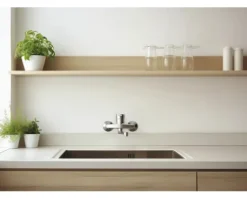 Einhebel Wand Küchenarmatur SEVERN chrom glänzend