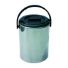 Eiswürfelbehälter Eiseimer Edelstahl 2,2L