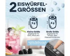 Eiswürfelmaschine Gourmet BxHxT 25,5 x 26,2 x 28,8 cm