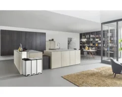 EKO Treteimer Ecomaid 45 l silber