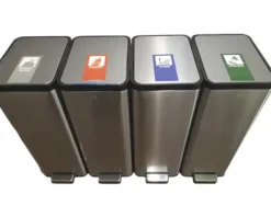 EKO Treteimer Ecomaid 45 l silber
