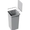 EKO Einbaumülleimer Deco Anzahl Fächer 2 20 Liter 15 Liter grau