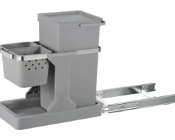 EKO Einbaumülleimer Deco Anzahl Fächer 2 20 Liter 4 Liter grau
