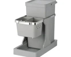 EKO Einbaumülleimer Deco Anzahl Fächer 2 20 Liter 4 Liter grau