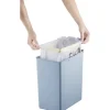 EKO Mülleimer mit Klappdeckel Morandi Touch Bin 20 l blau