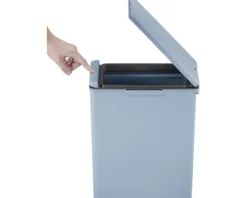EKO Mülleimer mit Klappdeckel Morandi Touch Bin 20 l blau