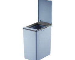 EKO Mülleimer mit Klappdeckel Morandi Touch Bin 20 l blau