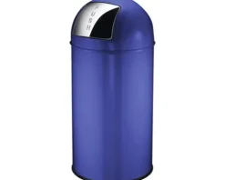 EKO Mülleimer mit Pushdeckel Pushcan 40 l blau