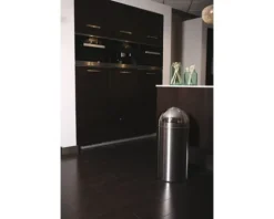 EKO Mülleimer mit Pushdeckel Pushcan 40 l edelstahl