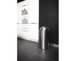 EKO Mülleimer mit Pushdeckel Pushcan 40 l edelstahl