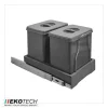 Ekotech Abfallsammler 90784162 Patty.45 oriongrau 2x 15 Liter Müllsystem Automatic