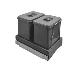 Ekotech Abfallsammler 90784162 Patty.45 oriongrau 2x 15 Liter Müllsystem Automatic