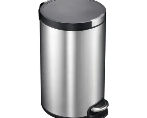 EKO Treteimer Artistic 12 l edelstahl matt