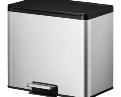 EKO Treteimer EcoCasa III Anzahl Fächer 2 2x15 Liter silber