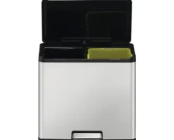 EKO Treteimer EcoCasa III Anzahl Fächer 2 2x15 Liter silber
