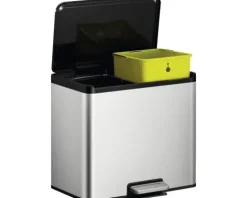 EKO Treteimer EcoCasa III Anzahl Fächer 2 2x15 Liter silber