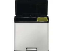 EKO Treteimer EcoCasa III Anzahl Fächer 2 20 Liter 9 Liter silber