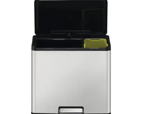EKO Treteimer EcoCasa III Anzahl Fächer 2 20 Liter 9 Liter silber
