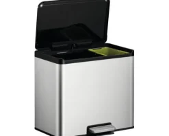 EKO Treteimer EcoCasa III Anzahl Fächer 2 20 Liter 9 Liter silber