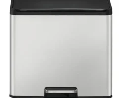 EKO Treteimer EcoCasa III Anzahl Fächer 2 20 Liter 9 Liter silber