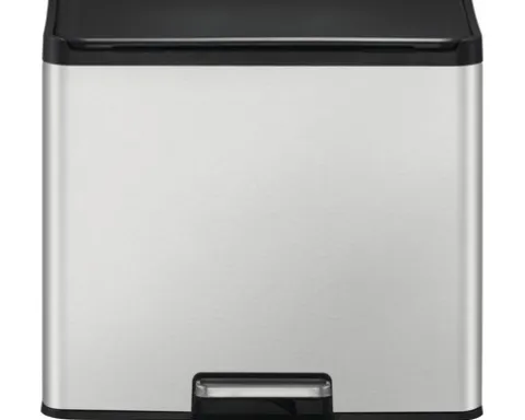 EKO Treteimer EcoCasa III Anzahl Fächer 2 20 Liter 9 Liter silber