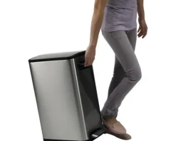 EKO Treteimer Ecofly 45 l edelstahl matt