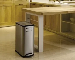 EKO Treteimer Ecofly 45 l edelstahl matt