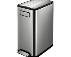 EKO Treteimer Ecofly 45 l edelstahl matt