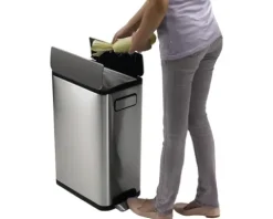 EKO Treteimer Ecofly 45 l edelstahl matt