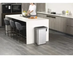 EKO Treteimer Ecofly 45 l silber