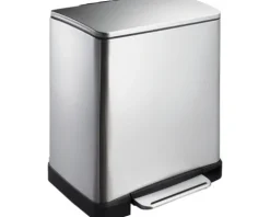 EKO Treteimer E-Cube Anzahl Fächer 2 10 Liter 9 Liter edelstahl matt