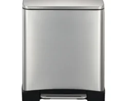 EKO Treteimer E-Cube Anzahl Fächer 2 10 Liter 9 Liter edelstahl matt