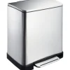 EKO Treteimer E-Cube 20 l edelstahl matt