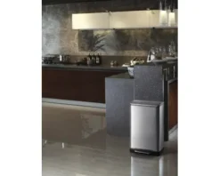 EKO Treteimer E-Cube 30 l edelstahl matt