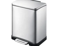 EKO Treteimer E-Cube 12 l edelstahl matt