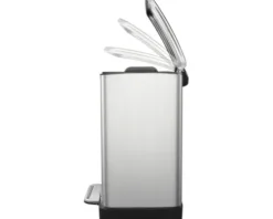 EKO Treteimer E-Cube 12 l edelstahl matt