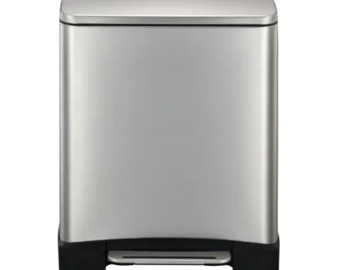 EKO Treteimer E-Cube 12 l edelstahl matt