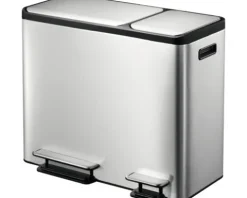 EKO Treteimer EKO Casa Anzahl Fächer 3 2x 15 Liter 1x 15 Liter silber