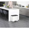 EKO Treteimer EKO Casa III Anzahl Fächer 2 2x 15 Liter weiß schwarz