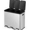 EKO Treteimer Essential Anzahl Fächer 3 3x 20 Liter silber