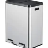 EKO Treteimer Essential Anzahl Fächer 2 2x 30 Liter silber