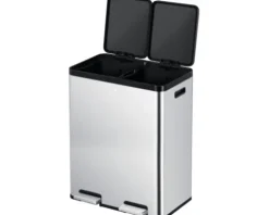 EKO Treteimer Essential Anzahl Fächer 2 2x 30 Liter silber