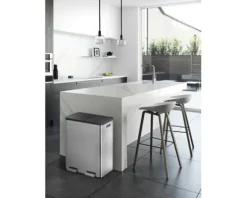 EKO Treteimer Essential Anzahl Fächer 2 2x 30 Liter silber