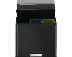 EKO Treteimer Essential Anzahl Fächer 3 3x 9 Liter schwarz