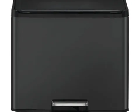 EKO Treteimer Essential Anzahl Fächer 3 3x 9 Liter schwarz