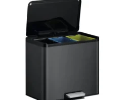 EKO Treteimer Essential Anzahl Fächer 3 3x 9 Liter schwarz